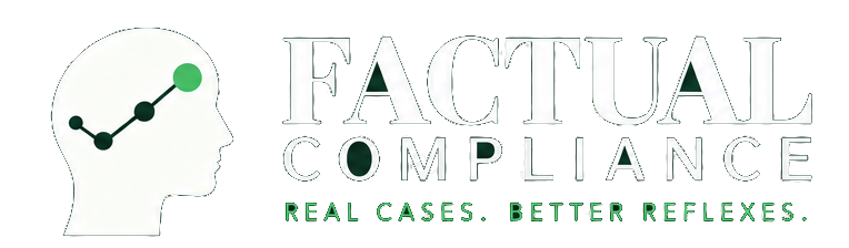 Factual Compliance — Real cases. Better reflexes.